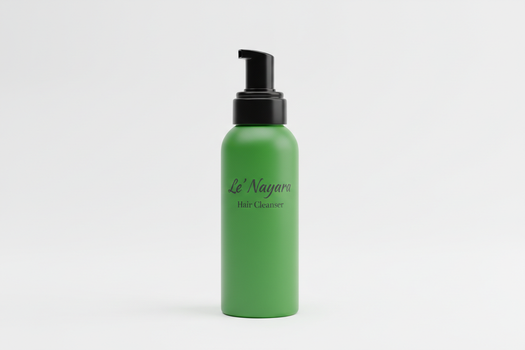 I Do not want a transaparent bottle, I need it in parrot green. Also I like the small description you put for hair cleanser you put under Le' Nayara, can you please put it as well
